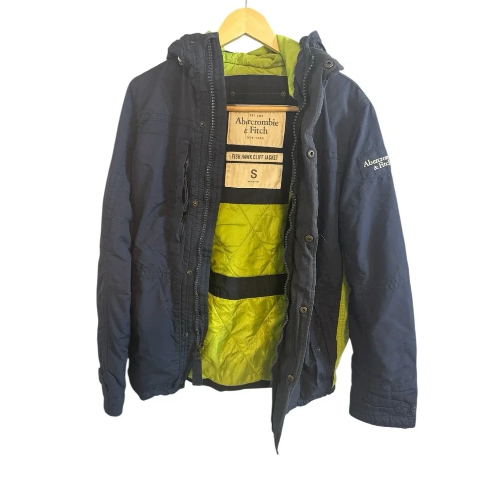Vintage‎ 🔥Abercrombie & Fitch Y2K Gorpcore Tech  Fish Hawk Cliff Jacket Small - Picture 4 of 4